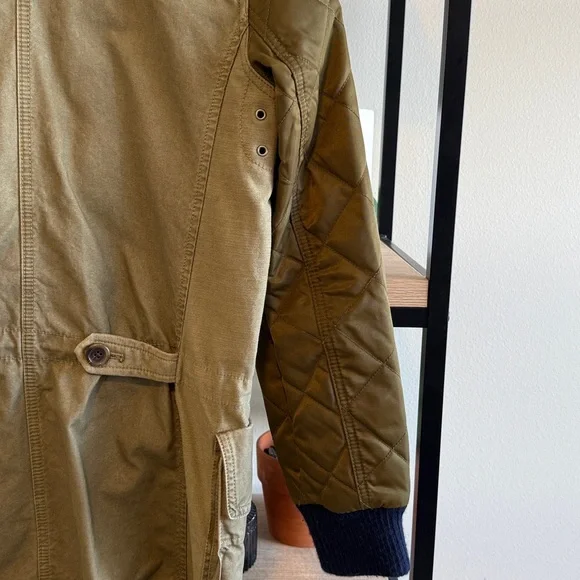 J. Crew Quilted Sleeve Boyfriend Fatigue Field Utility Jacket, XS - Picture 6 of 9